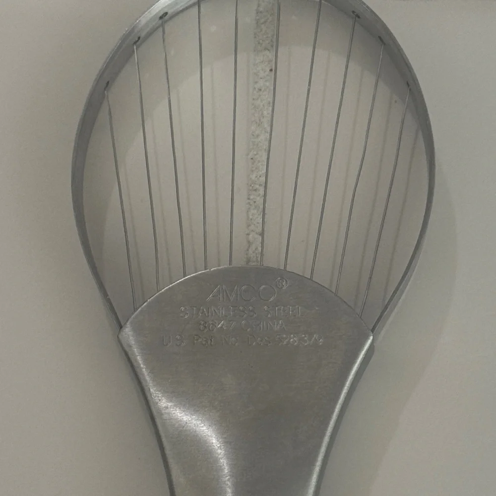 AMCO HOUSEWORKS Stainless Steel Avocado Slicer with Yellow Handle